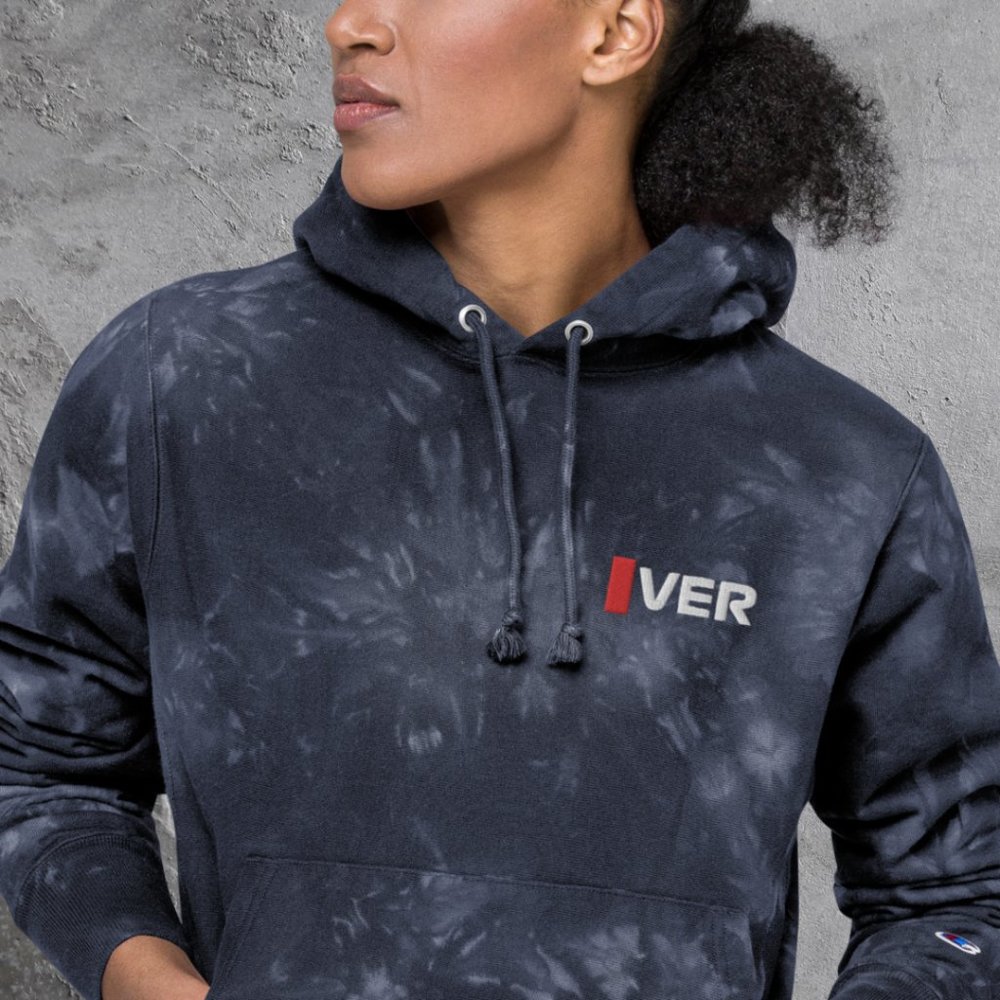 F1 Max Verstappen-Inspired Tie Dye Hoodie Embroidered - Picture 2 of 4